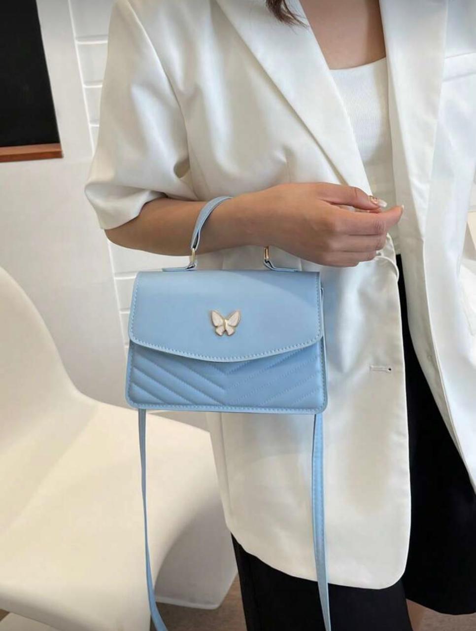 Elegant embossed squre crossbody bag