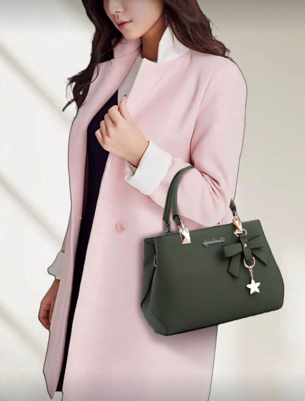 Green dreubea handbag tote shoulder