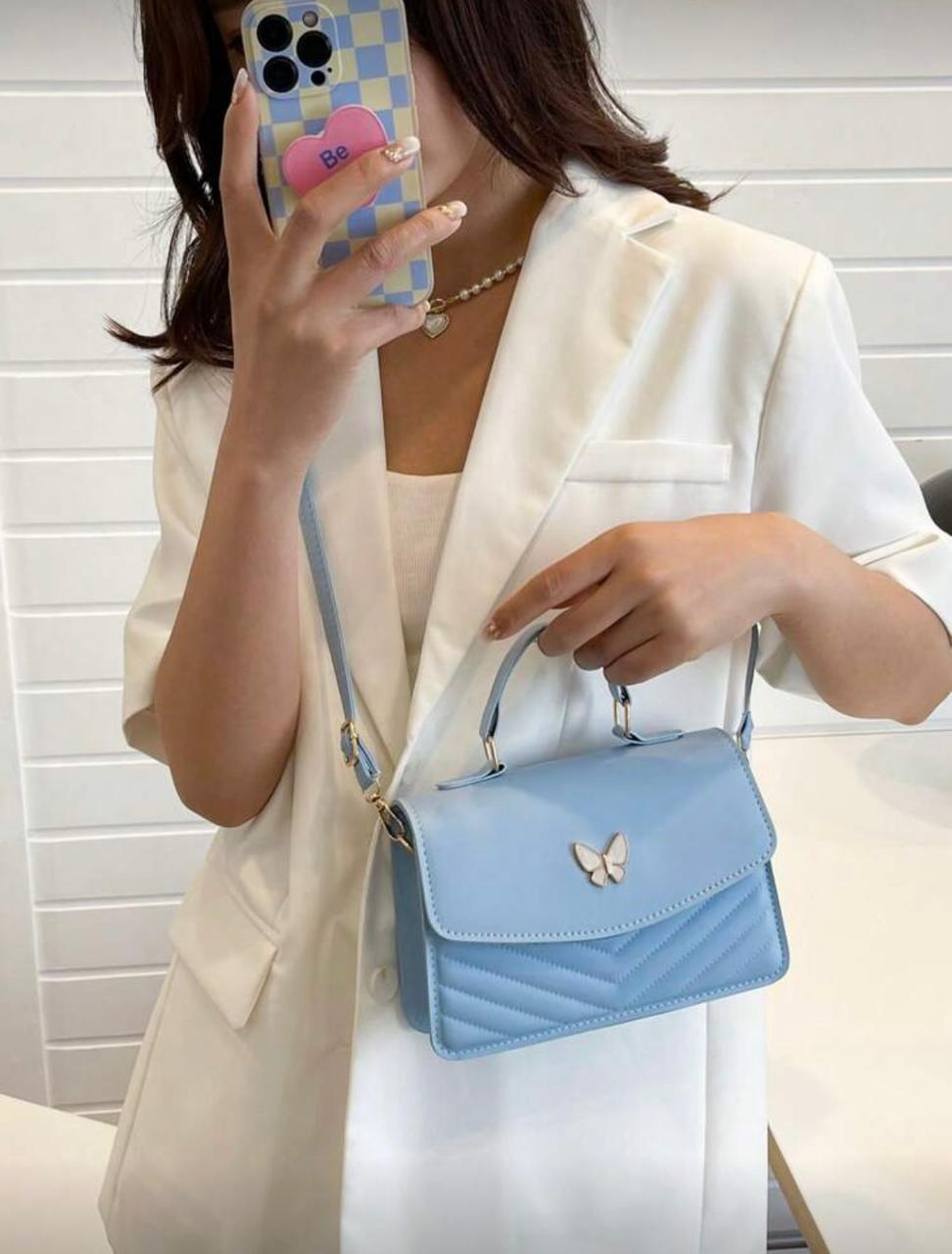 Elegant embossed squre crossbody bag