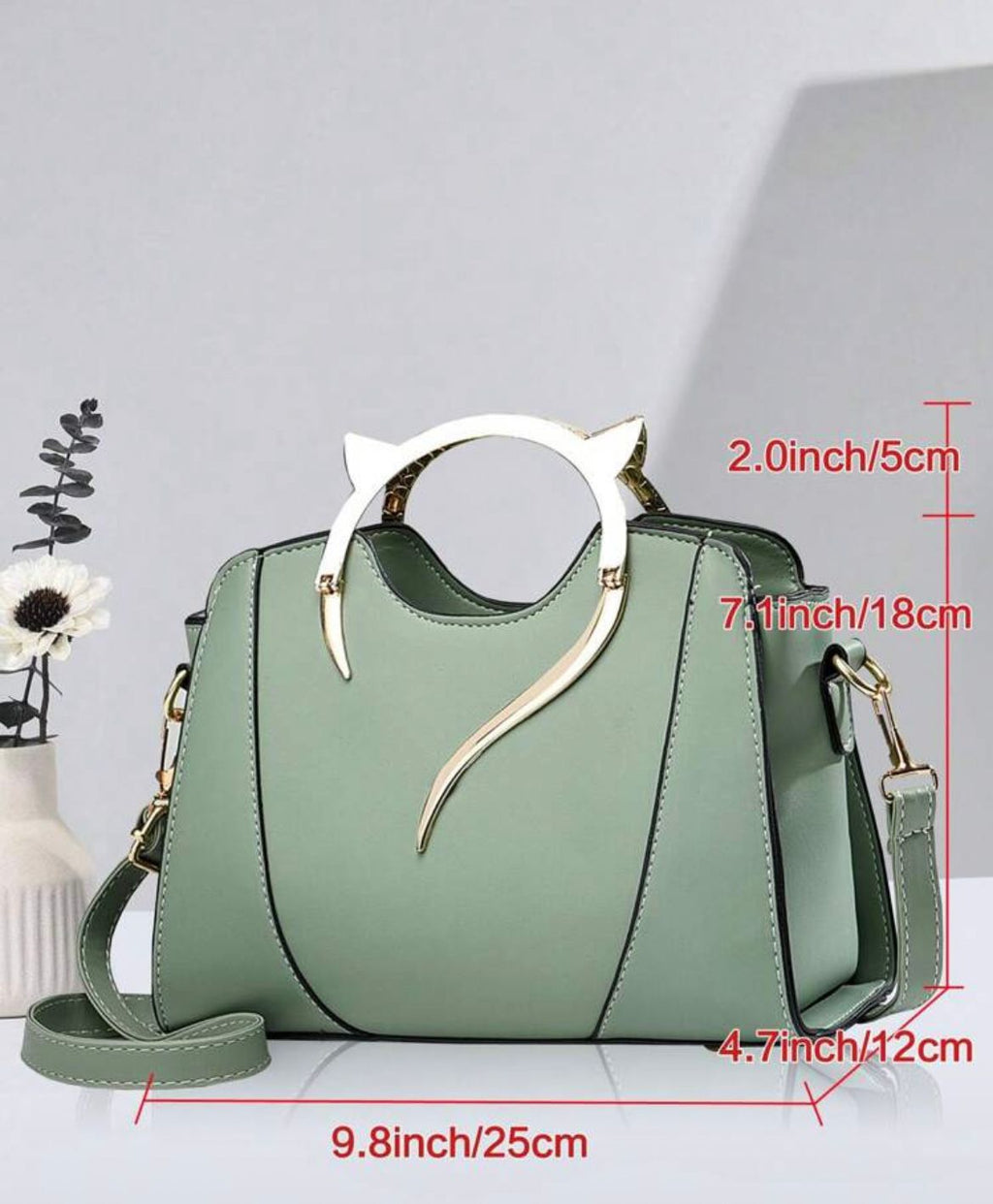 Planee womens cat decor top hand bag